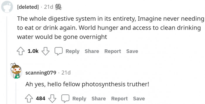 How about releasing oxygen as well?