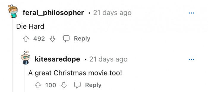 Ah, Die Hard. But is it a Christmas movie?