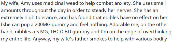 My Wife Fights Anxiety with Medicinal Weed