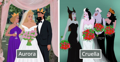 Take A Look At What These Disney Princess And Villain Weddings Would Look Like