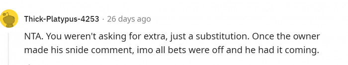 But what if it is a substitution?