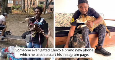 Homeless Man Hosts a Birthday Party for His Dogs, and Fortune Decides to Smile at Him