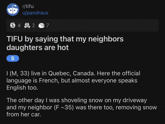 Here’s the original post by Reddit user u/pandraus: