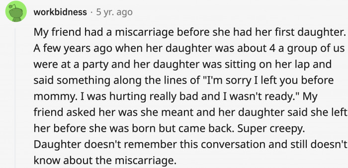 The important thing is that she came back