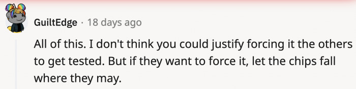 And where that may fall, hopefully would all be on your side, OP