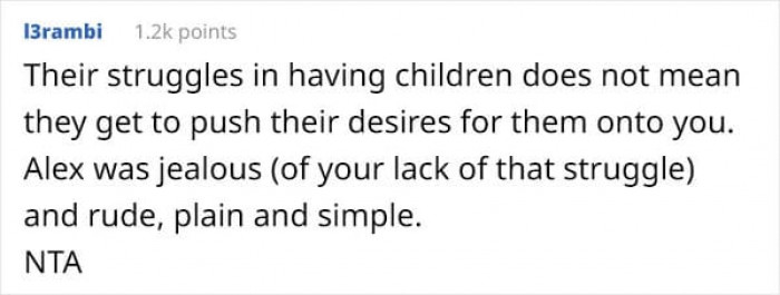 Maybe Alex was jealous...