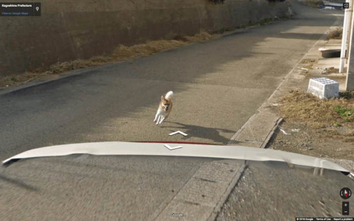 He's basically floating.