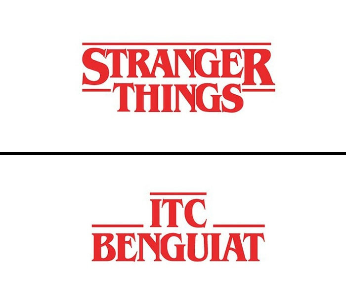 4. Stranger Things and Itc Benguiat