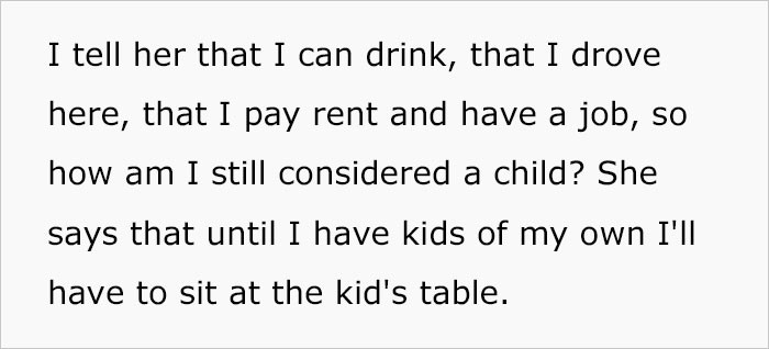 He stands his ground and explains why he should be recognized as an adult.