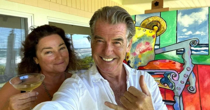 Brosnan loves his wife just the way she is.