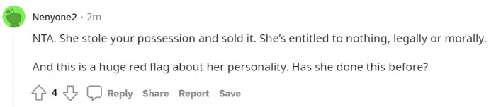 Only if she had done it before, and this was the second time, she needs to be in jail.