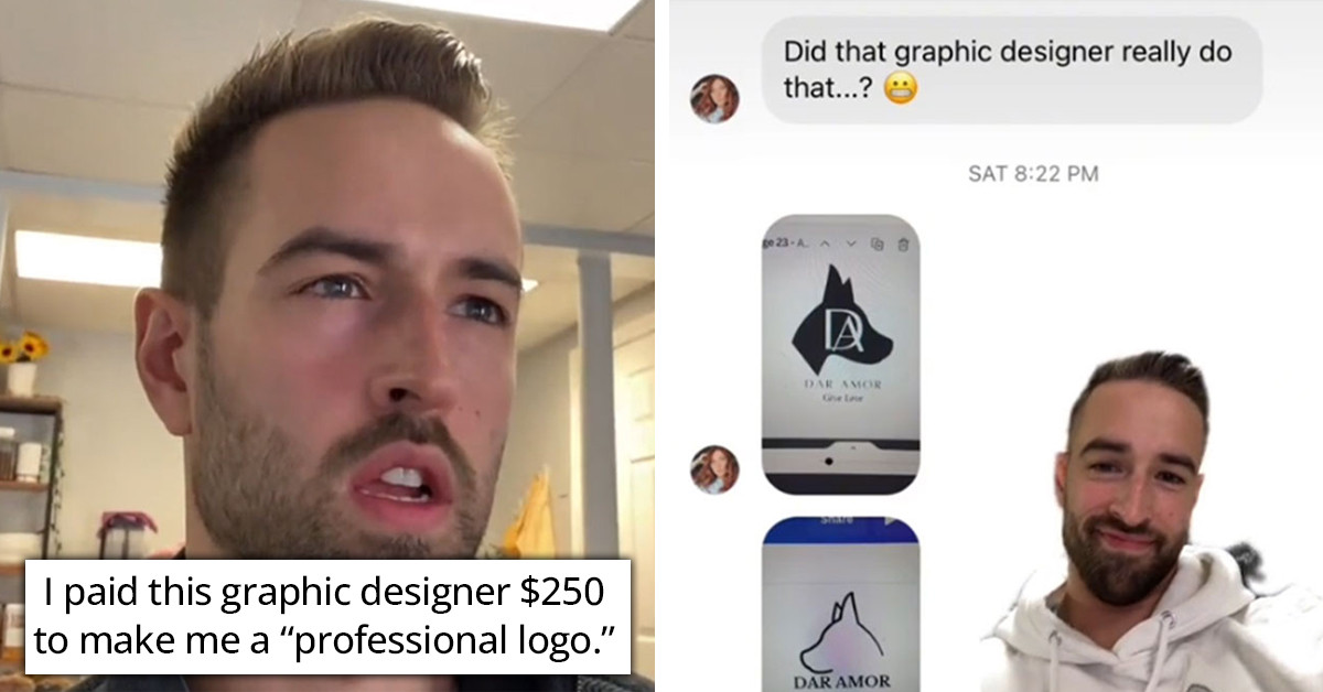 Man Shares A Logo Design A "Professional" Made For Him That He Finds To Be The Worst And People Online Made Better Ones For Him For Free (Videos)