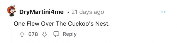 I mean, you can't go past Jack Nicholson, can you?