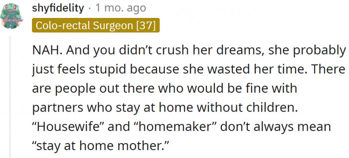 Well, it surely was wasted time for both of them.