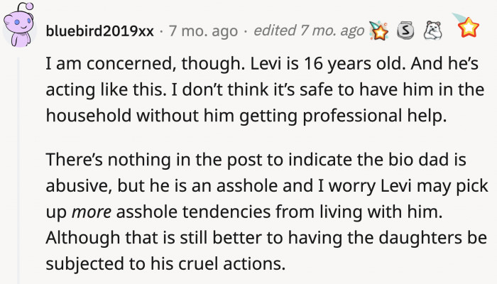 Levi needs more than a stern talking-to.