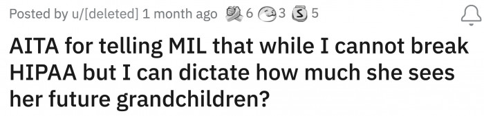 You can read the story to decide if OP really is TA