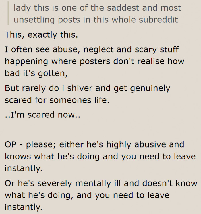 Redditors are fearing for the pregnant woman.