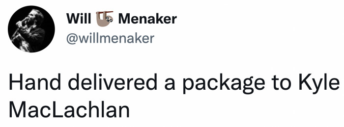 A secret package for Special Agent Dale Cooper.