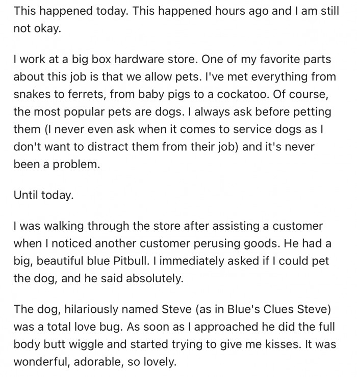 Alright, so here is the story.