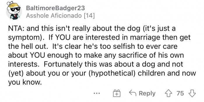 Nine years together, and he does this—run, girl...