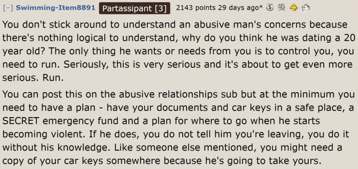 Men have admitted that they want to date younger women to control them.