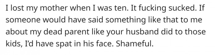 Especially the people who had lost a parent when they were young: