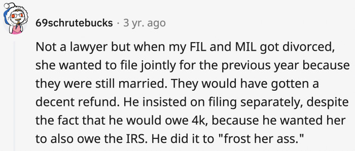 6. Spite does awful things to your common sense