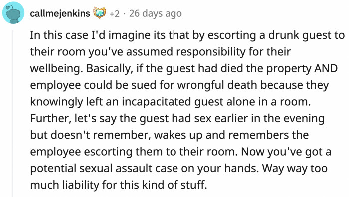 Here's a probable scenario: