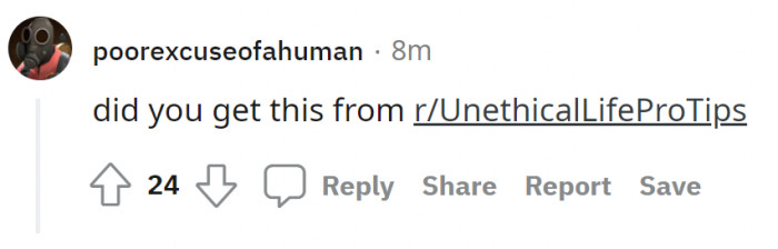 4. It definitely sounds like something you would read from this subreddit.