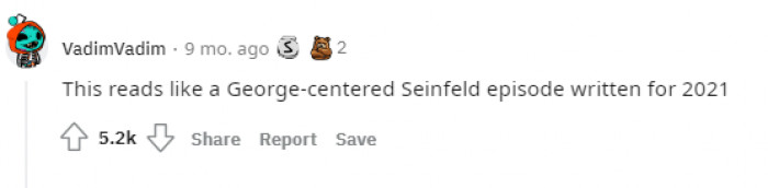 George-centered Seinfeld episode for 2021