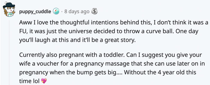 The curveball turned out to be a great laugh