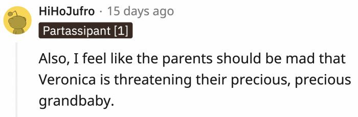 If they love the fetus that much, they should really be more angry that she keeps threatening to abort it.