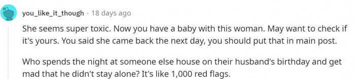 People also suggested a paternity test.