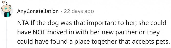 She Did Not Even Consider It.