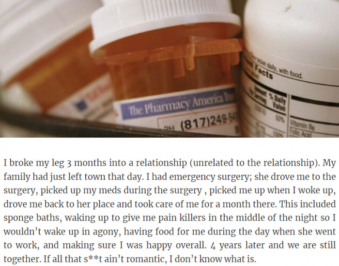 1. If all this isn't being romantic, I don't know what is