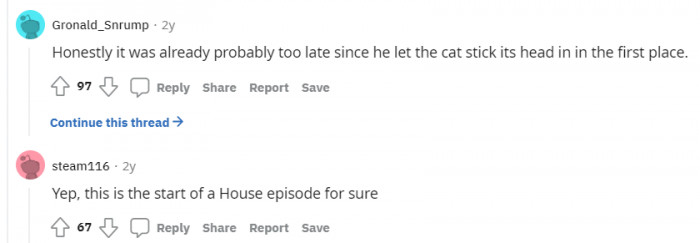 Agreed. I think the cat already has some sort of control over him for him to allow the cat to do that.