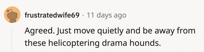 It would also help with the OP starting fresh with their daughter