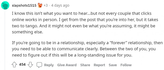 Not Every Couple Who Clicks Online Works in Person...