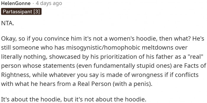 It's not about the hoodie.