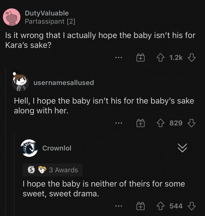 You can either root for a happy ending, or... drama.