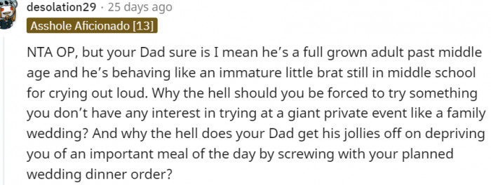 14. Your dad is an adult yet behaves like an immature little brat in middle school