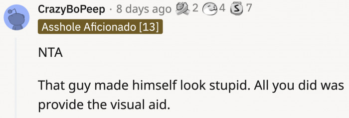 OP did an excellent job with show and tell.