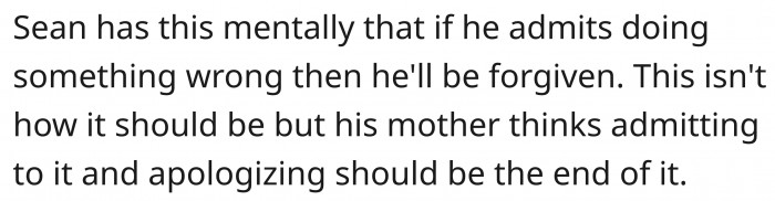 Apologizing isn't enough; future actions matter too.