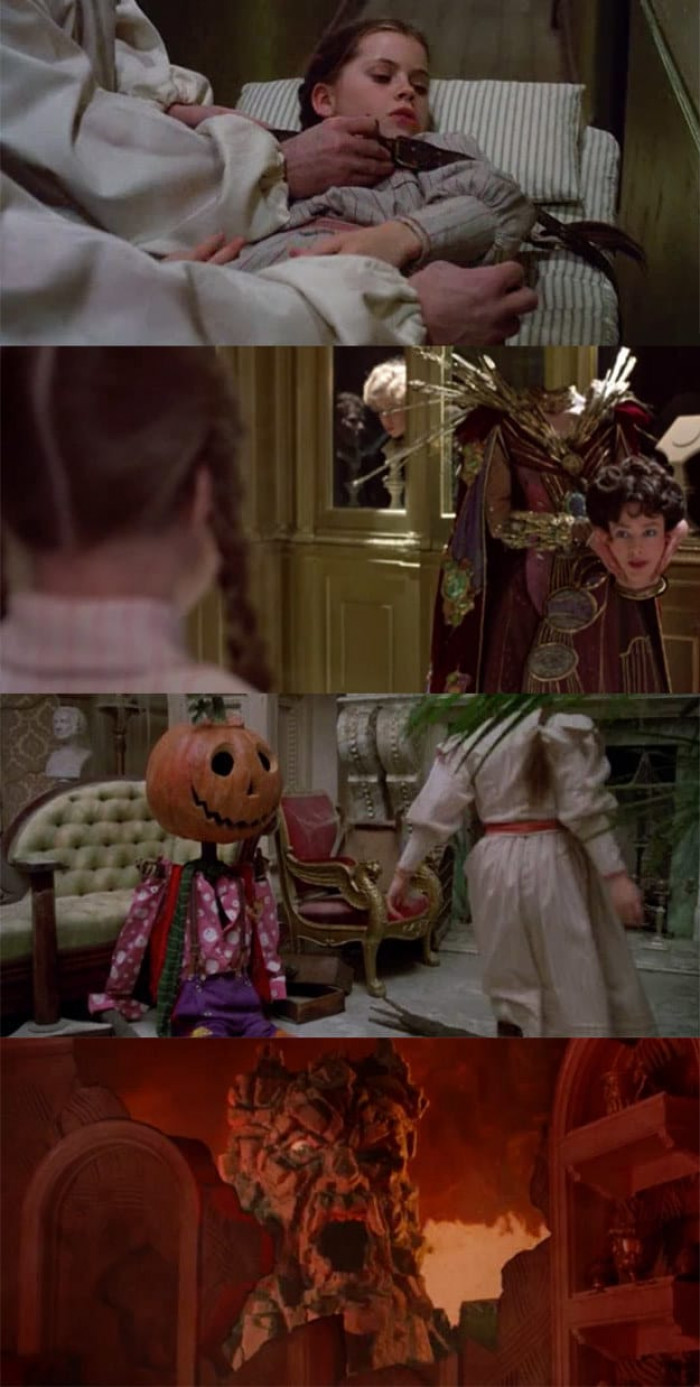 Return To Oz from start to end... she is TIED TO THAT BED!