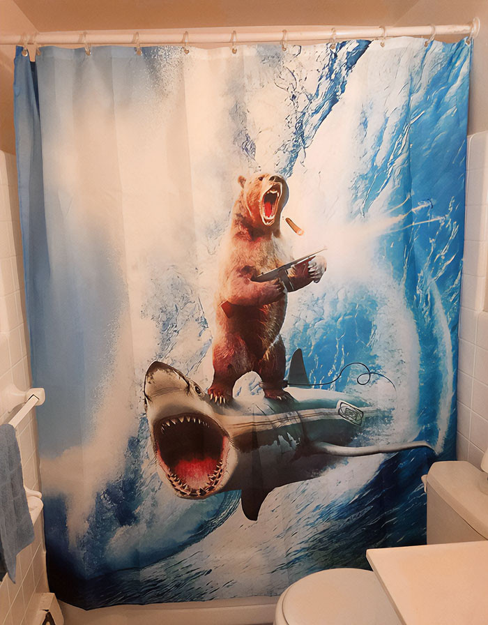 38. A Shower Curtain Picked by a Person Who's Single