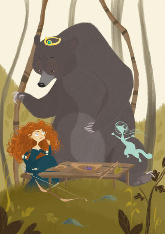 17. Merida & Eleanor (Brave) 