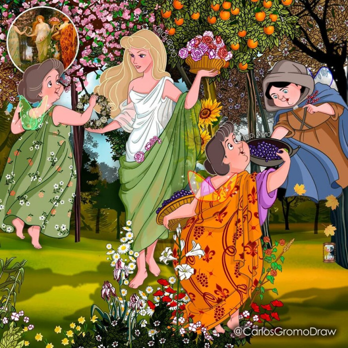 #1 Sleeping Beauty inspired by Walter Crane's