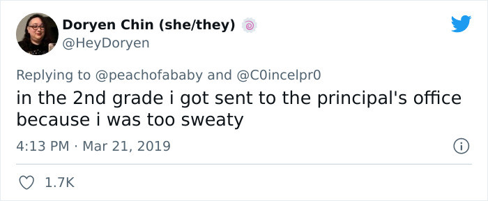 5. So being sweaty is now a crime?