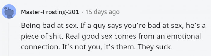 6. It's good when there are real emotions, and it also improves with practice.