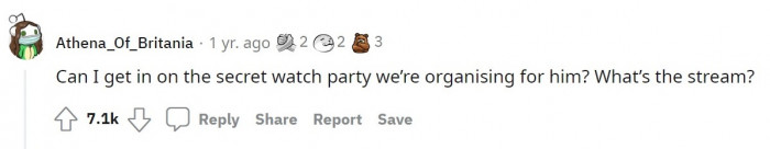 A secret watch party, perhaps?